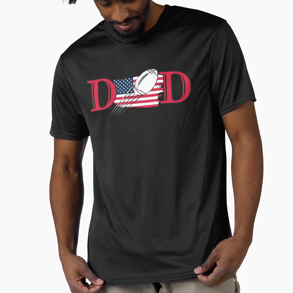 Funny Dad American Football Fathers T-Shirt - Custom Art Print Men Women - T-Shirt, Sweatshirt, Hoodie