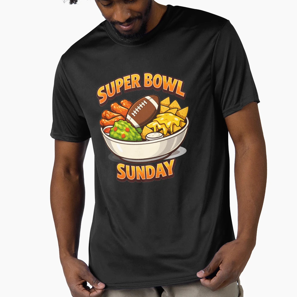Super Bowl Food Lover Funny Game Day T-Shirt - Casual Everyday Wear Unisex - T-Shirt, Sweatshirt, Hoodie