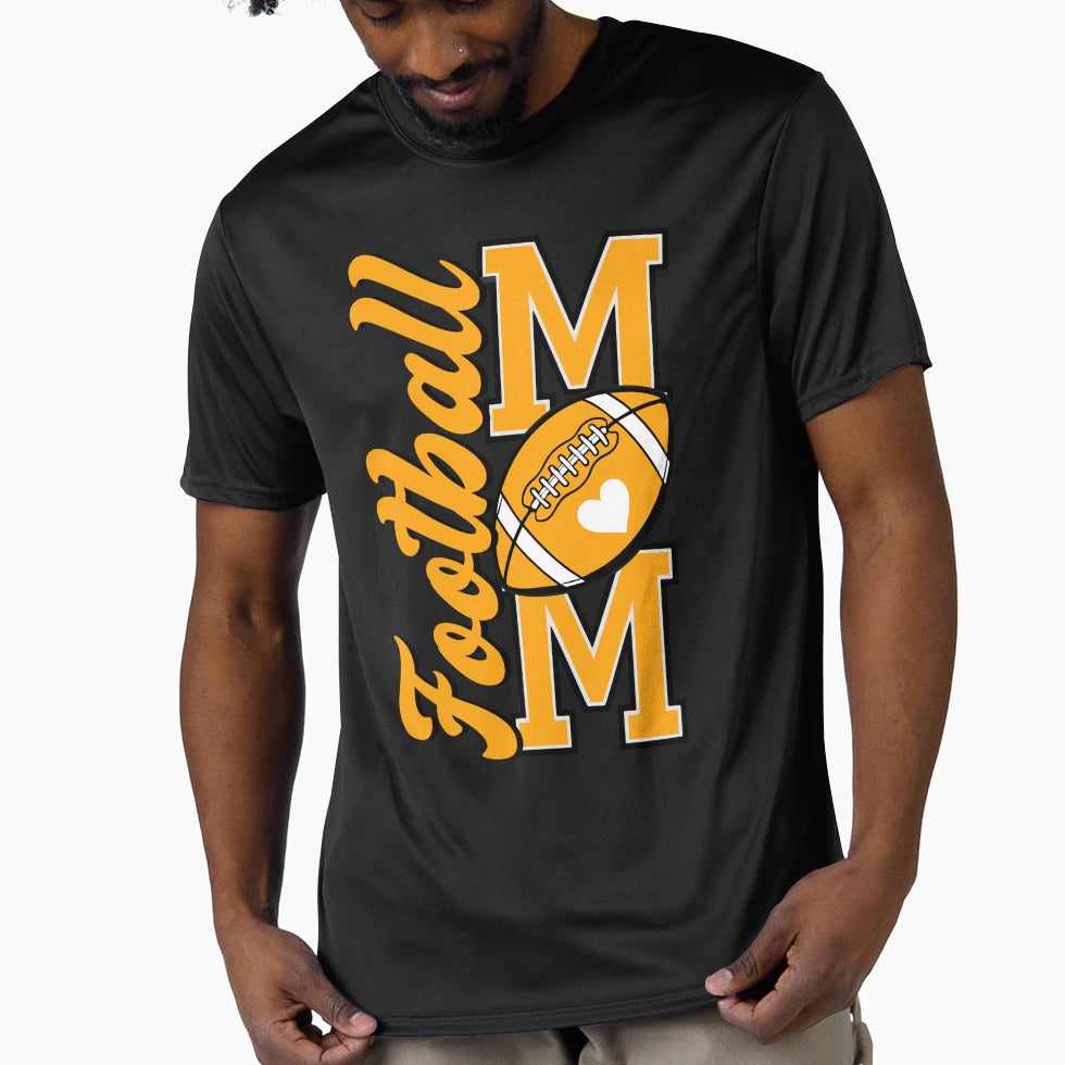 Football Mom Game Day Sports Football T-Shirt - Minimalist Print Men Women - T-Shirt, Sweatshirt, Hoodie