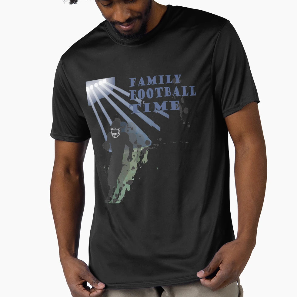 Family Football Time Football T-Shirt - Fun Novelty Design for Adults - T-Shirt, Sweatshirt, Hoodie