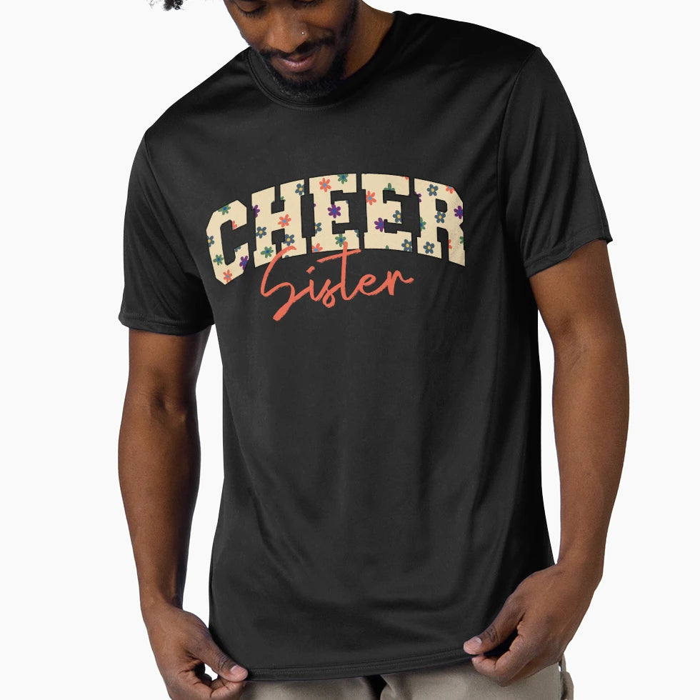 Cheer Sister Game Day Football T-Shirt - Minimalist Print for Adults - T-Shirt, Sweatshirt, Hoodie