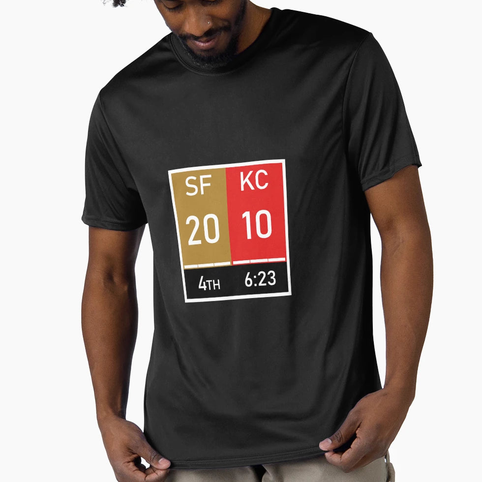 Kansas City Superbowl Score T-Shirt - Trendy Graphic for Adults - T-Shirt, Sweatshirt, Hoodie