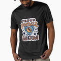 Proud Football Mom Heart And T-Shirt - Casual Everyday Wear Men Women - T-Shirt, Sweatshirt, Hoodie