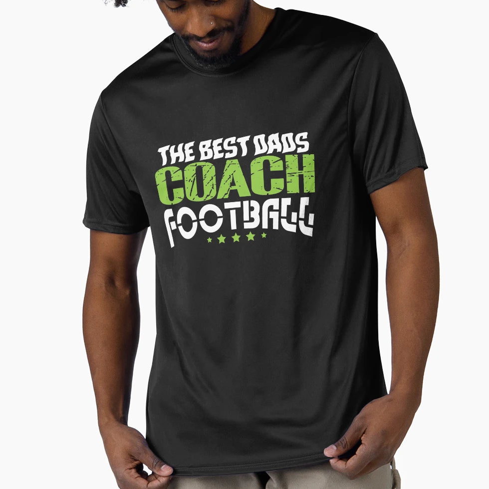 Mens Best Coach Dad Coaches Football T-Shirt - Unique Graphic Men Women - T-Shirt, Sweatshirt, Hoodie