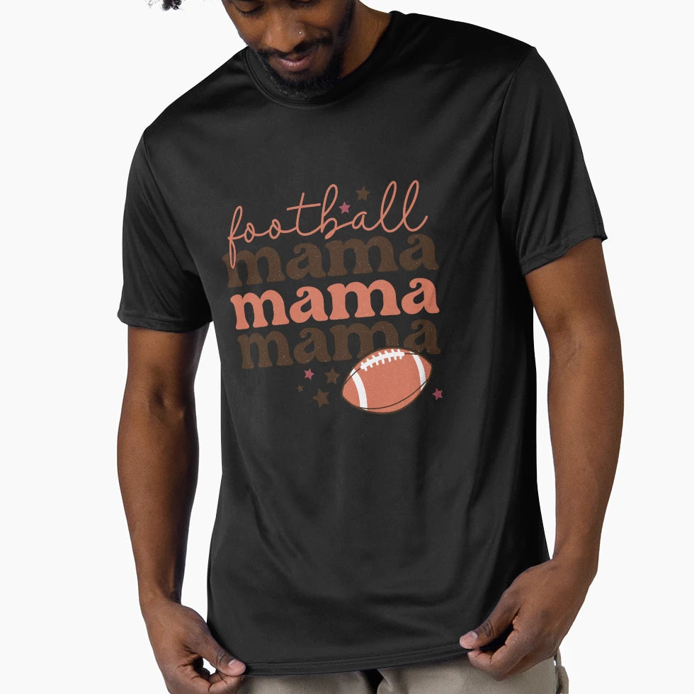 Football Mama T-Shirt - Custom Art Print Unisex - T-Shirt, Sweatshirt, Hoodie