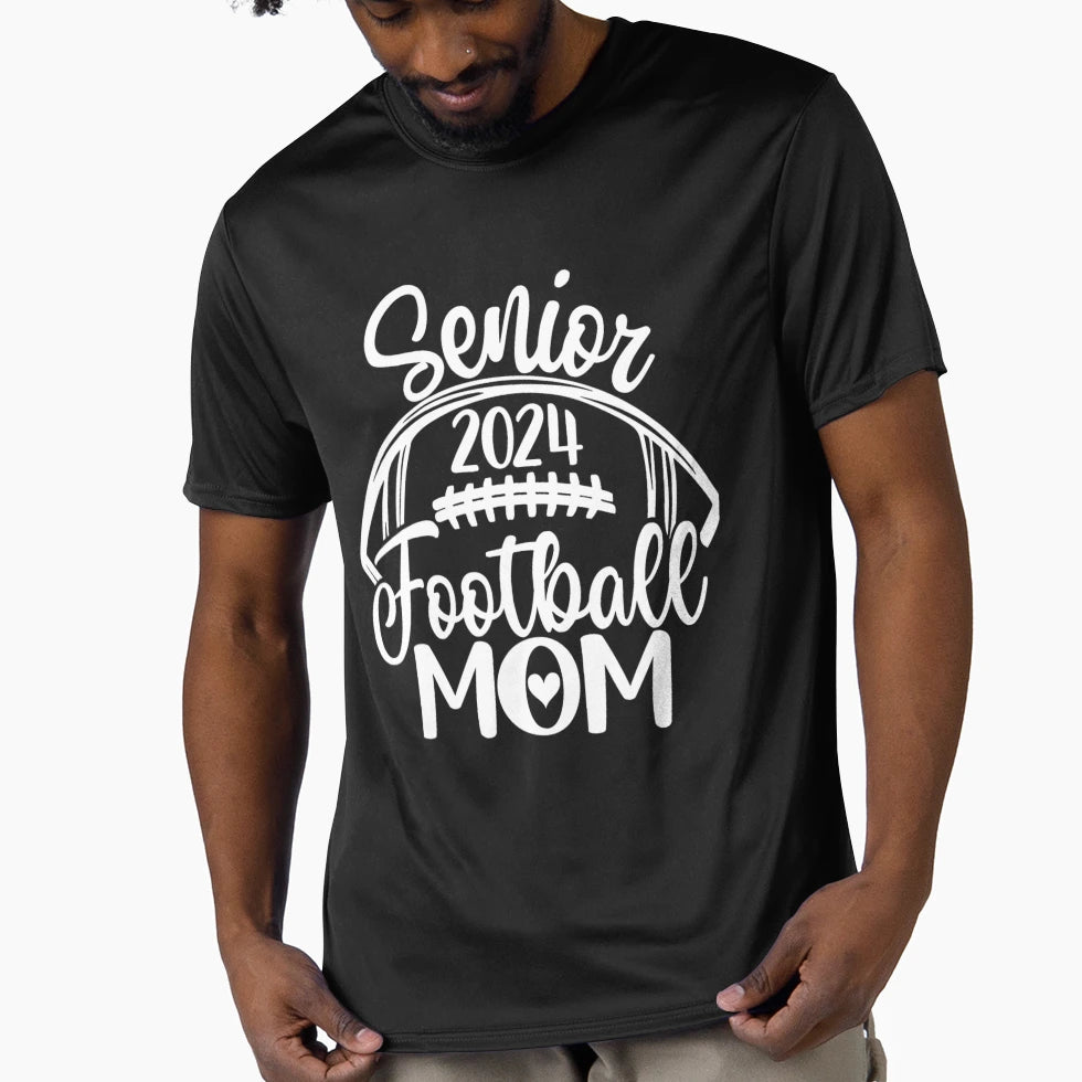 Class 2024 Senior Football T-Shirt - Fun Novelty Design Men Women - T-Shirt, Sweatshirt, Hoodie