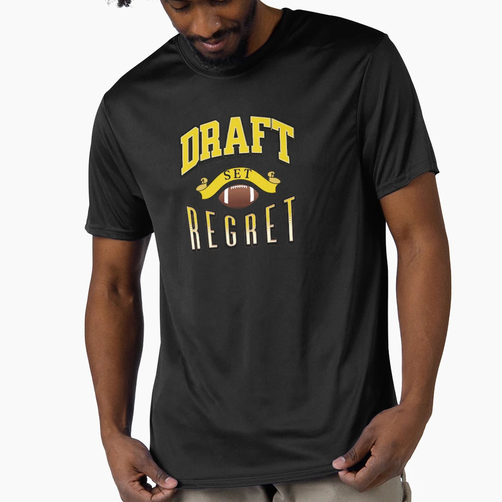 Fantasy Football Draft Set Regret T-Shirt - Trendy Graphic for Adults - T-Shirt, Sweatshirt, Hoodie