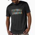 Colorful Typography Football Grandma T-Shirt - Unique Graphic Men Women - T-Shirt, Sweatshirt, Hoodie