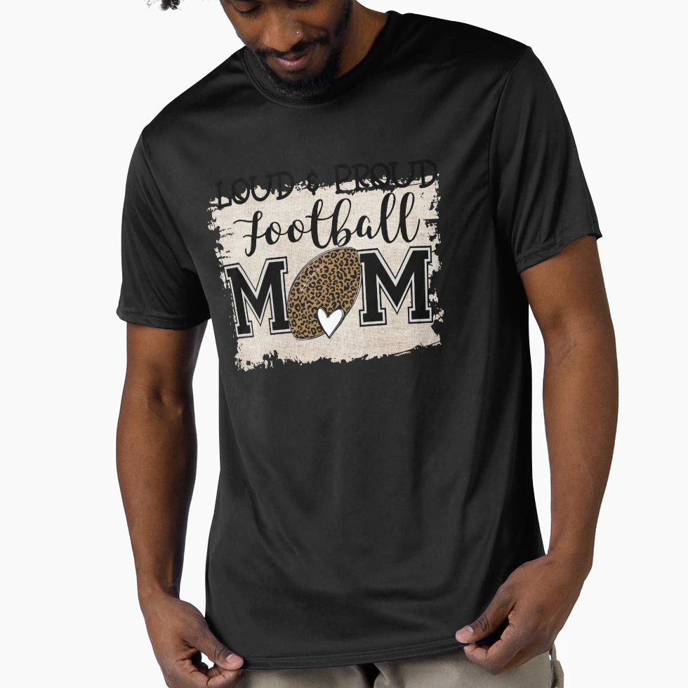 Football Mom T-Shirt - Custom Art Print for Adults - T-Shirt, Sweatshirt, Hoodie