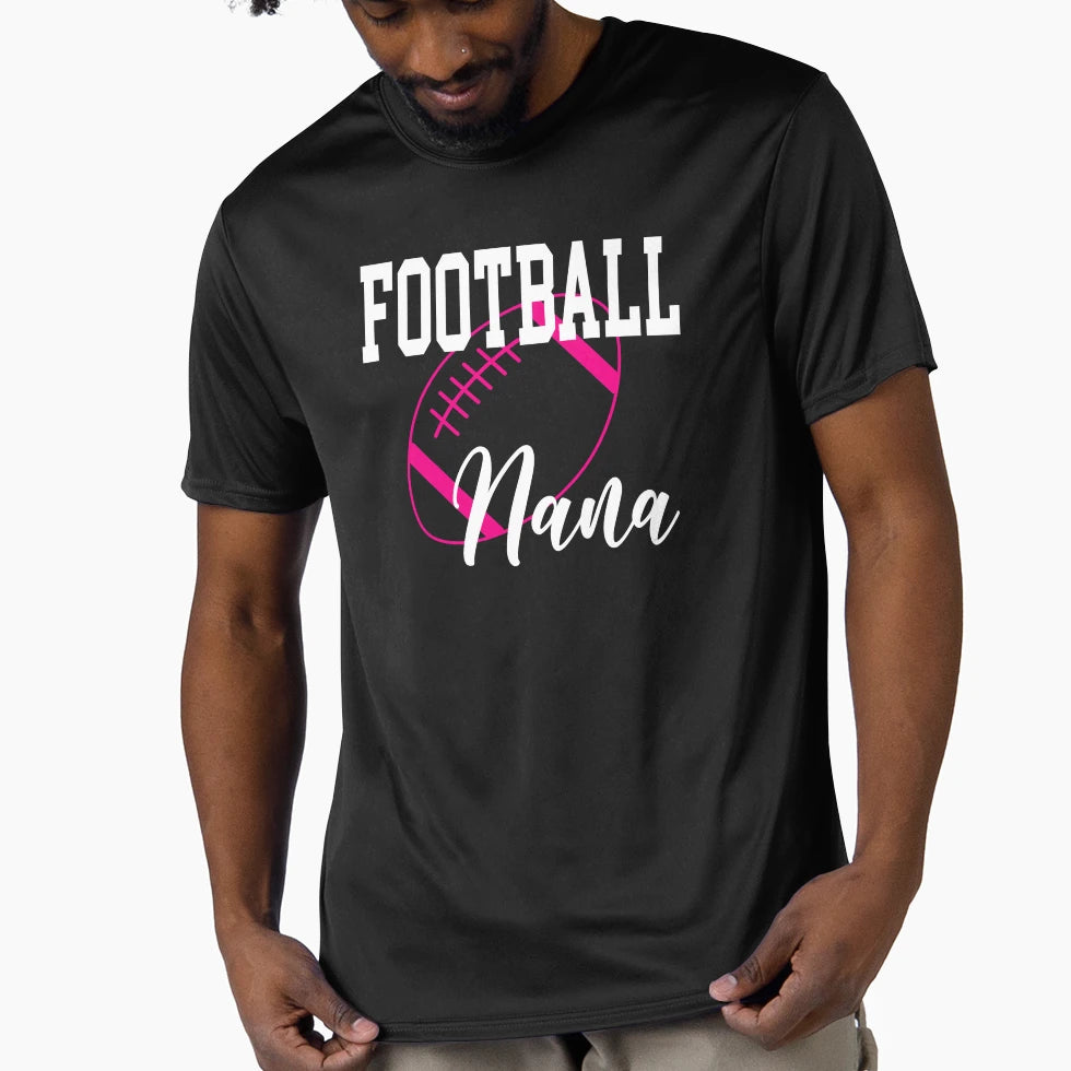 Football Nana American Football T-Shirt - Fun Novelty Design Men Women - T-Shirt, Sweatshirt, Hoodie