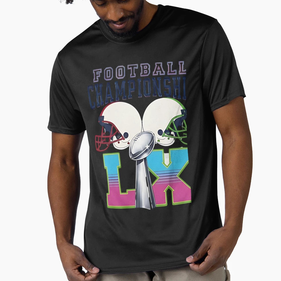 Champions Du Super Bowl Lx Des Seahawks T-Shirt - Graphic Print for Adults - T-Shirt, Sweatshirt, Hoodie