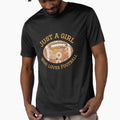 Just Who Loves Football Flowers T-Shirt - Trendy Graphic Men Women - T-Shirt, Sweatshirt, Hoodie
