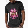 Little Sister Biggest Fan Football T-Shirt - Unique Graphic Men Women - T-Shirt, Sweatshirt, Hoodie