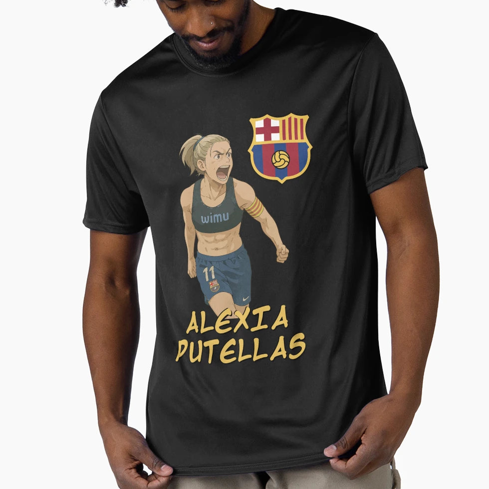 Alexia Putellas Manga Fc Barcelona T-Shirt - Custom Art Print Men Women - T-Shirt, Sweatshirt, Hoodie