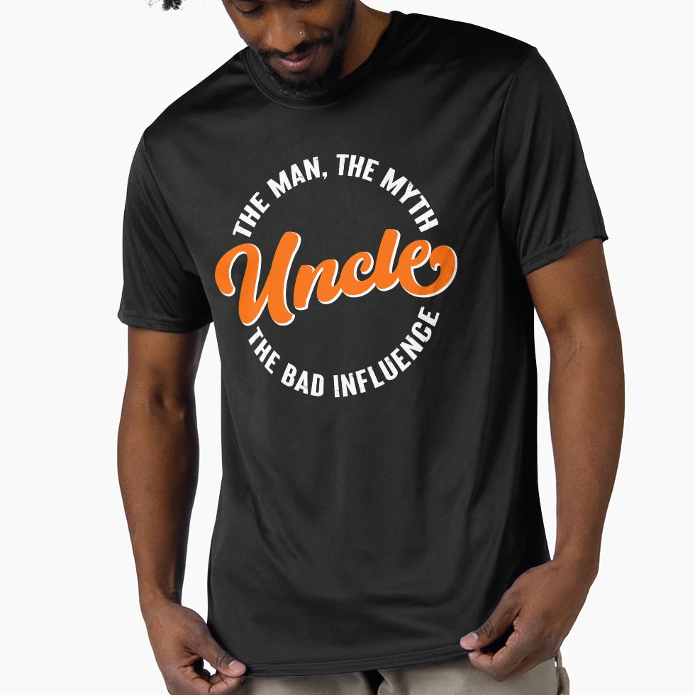 Uncle Myth Bad Influence T-Shirt - Fun Novelty Design for Adults - T-Shirt, Sweatshirt, Hoodie