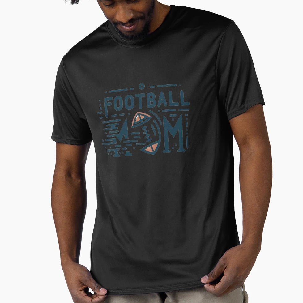 Football Mom Minimalist T-Shirt - Aesthetic Graphic Men Women - T-Shirt, Sweatshirt, Hoodie