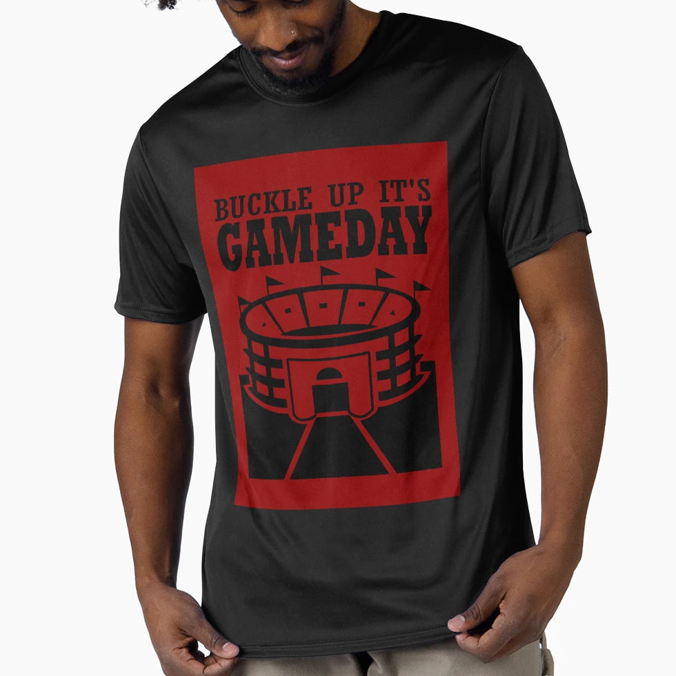 Buckle Up Its Gameday T-Shirt - Trendy Graphic for Adults - T-Shirt, Sweatshirt, Hoodie