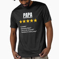 Papa Gift 5 Star T-Shirt - Novelty Apparel Men Women - T-Shirt, Sweatshirt, Hoodie