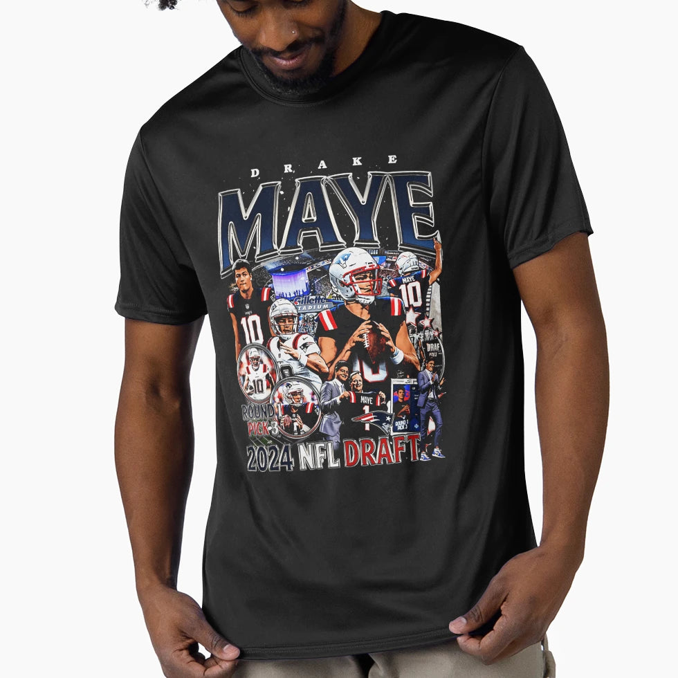Drake Maye Bootleg T-Shirt - Casual Everyday Wear Men Women - T-Shirt, Sweatshirt, Hoodie