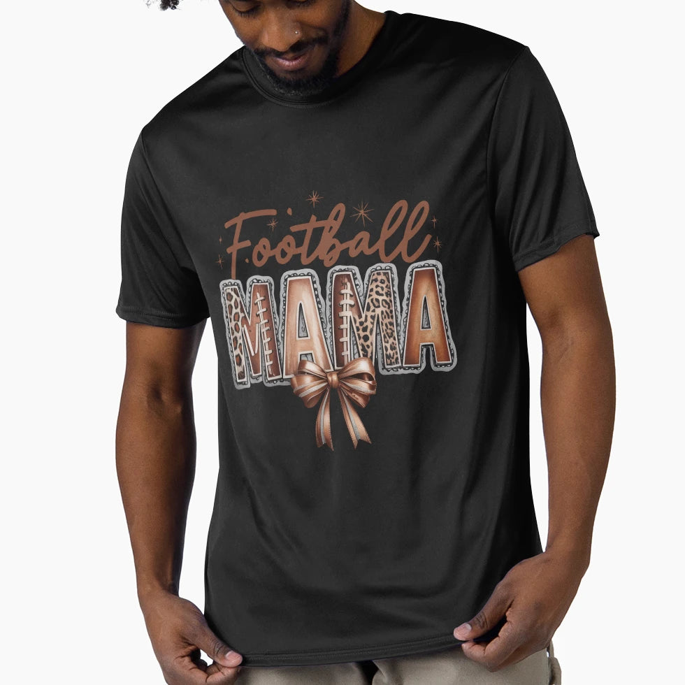 Football Mama T-Shirt - Graphic Print Unisex - T-Shirt, Sweatshirt, Hoodie