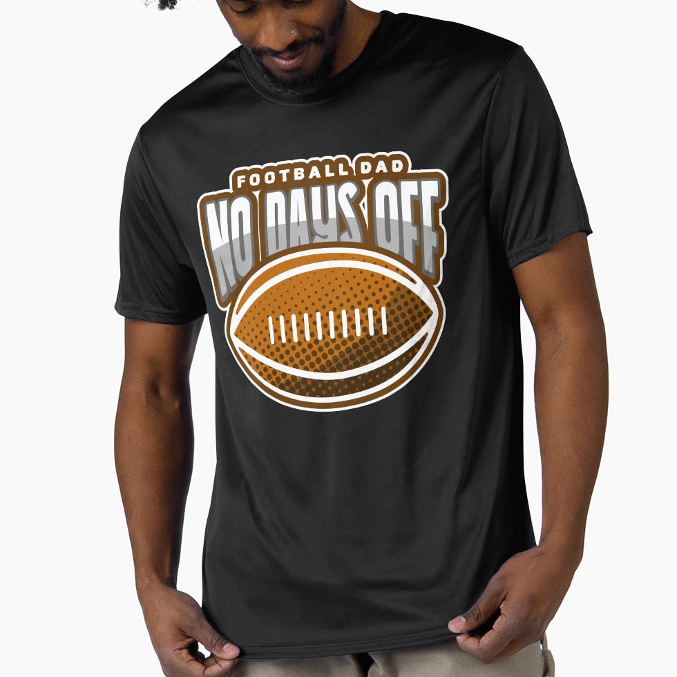 Football Dad No Days Off T-Shirt - Streetwear Style for Adults - T-Shirt, Sweatshirt, Hoodie
