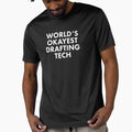 Worlds Okayest Drafting Tech T-Shirt - Minimalist Print Unisex - T-Shirt, Sweatshirt, Hoodie