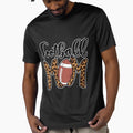 Football Mom Leopard American Football T-Shirt - Fun Novelty Design Unisex - T-Shirt, Sweatshirt, Hoodie