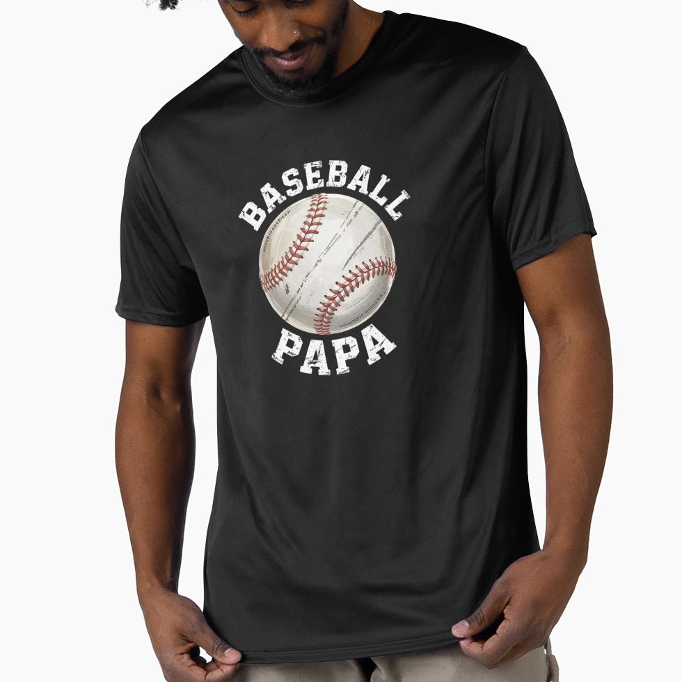 Baseball Papa Grandpa Papa Baseball T-Shirt - Fun Novelty Design Men Women - T-Shirt, Sweatshirt, Hoodie