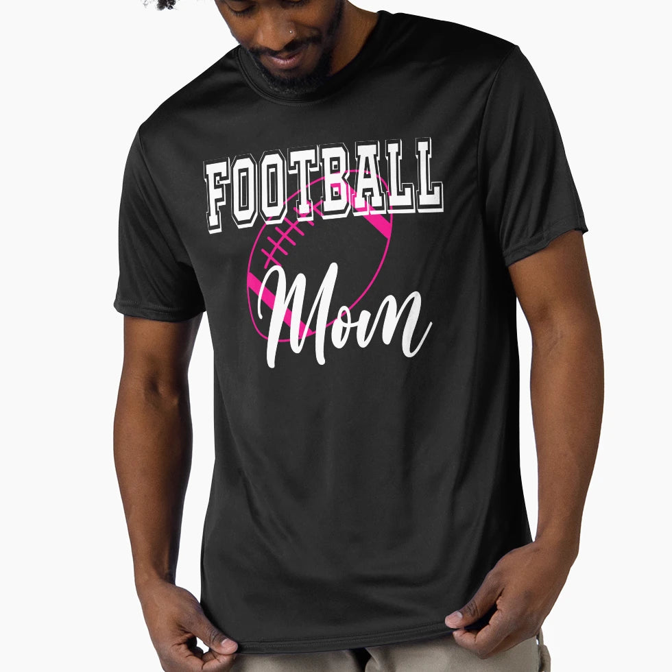 Football Mom American Football Lover T-Shirt - Custom Art Print Men Women - T-Shirt, Sweatshirt, Hoodie