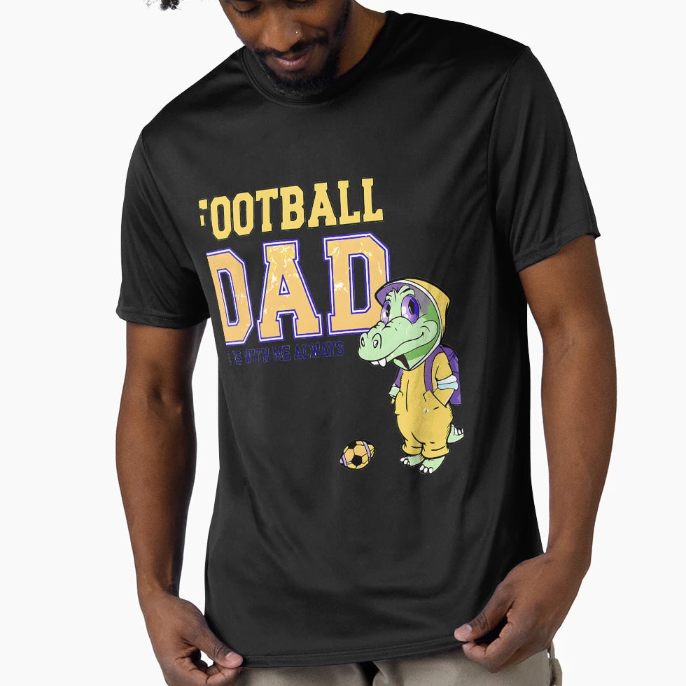 Alligator Football Dad Gift T-Shirt - Casual Everyday Wear for Adults - T-Shirt, Sweatshirt, Hoodie