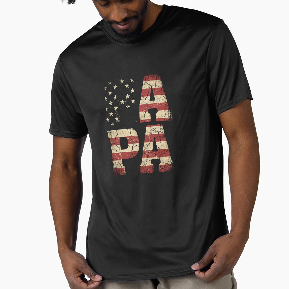Papa Stacked Block Font 202606090000 T-Shirt - Trendy Graphic Unisex - T-Shirt, Sweatshirt, Hoodie