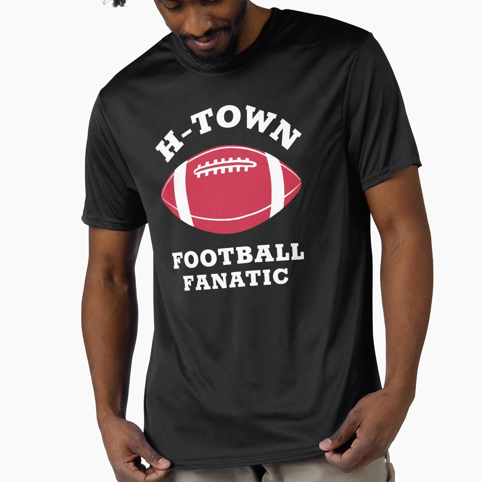 H Town Football Fanatic Houston Football T-Shirt - Unique Graphic Unisex - T-Shirt, Sweatshirt, Hoodie