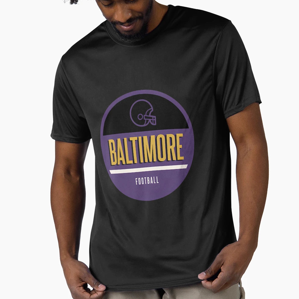 Baltimore Football T-Shirt - Trendy Graphic for Adults - T-Shirt, Sweatshirt, Hoodie