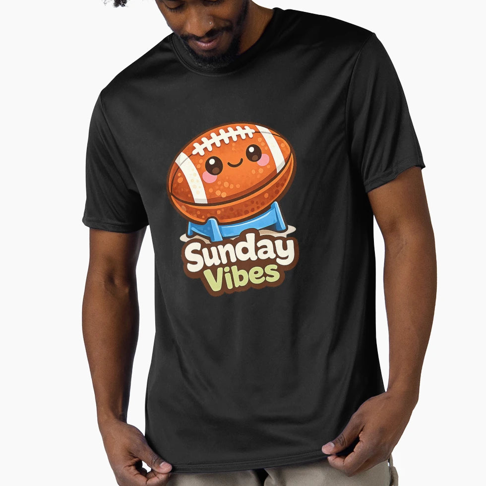 American Football Sunday Vibes T-Shirt - Unique Graphic Men Women - T-Shirt, Sweatshirt, Hoodie