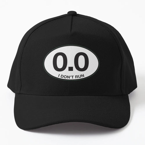 0 0 I Dont Run Funny Oval Non Runners Who Do OTTO Dad Hat - Snapback, Trucker Hat, Dad Hat, Denim Baseball Cap
