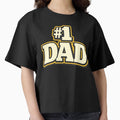 1 Dad Number One Fathers Day Gift Dad T-Shirt - Minimalist Print for Adults - T-Shirt, Sweatshirt, Hoodie
