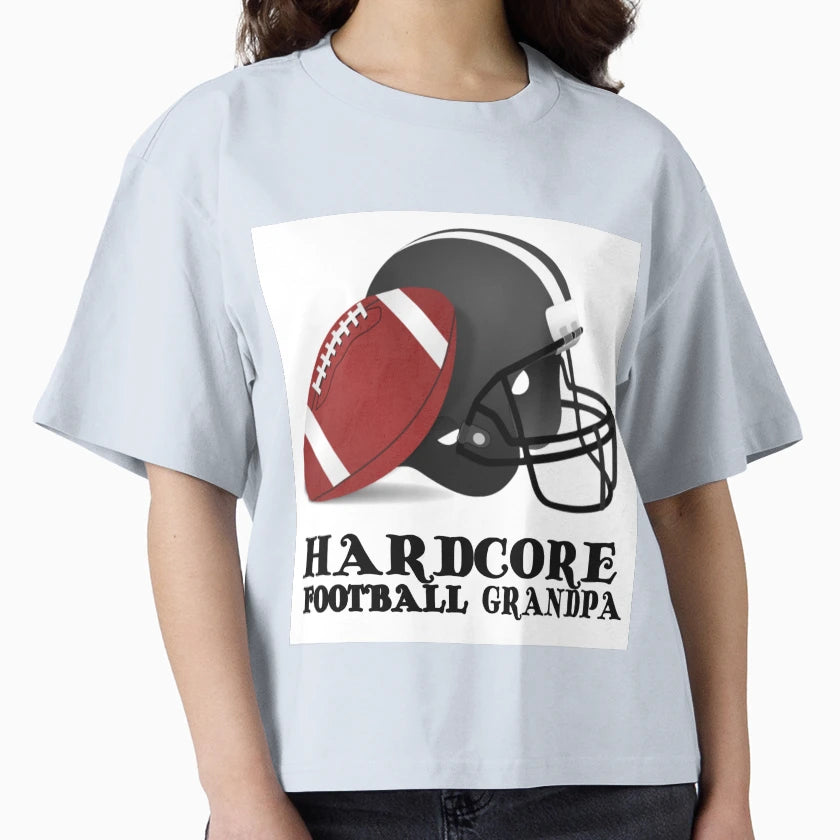 Hardcore Football Grandpa T-Shirt - Casual Everyday Wear for Adults - T-Shirt, Sweatshirt, Hoodie