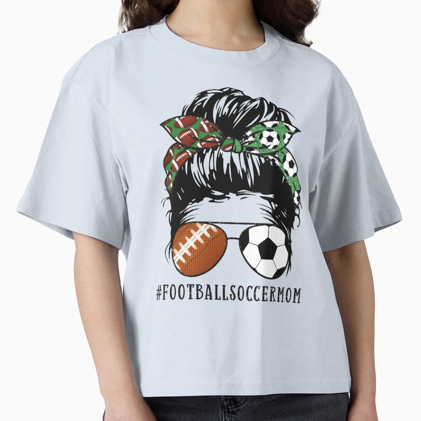 Football Soccer Mom T-Shirt - Graphic Print Unisex - T-Shirt, Sweatshirt, Hoodie