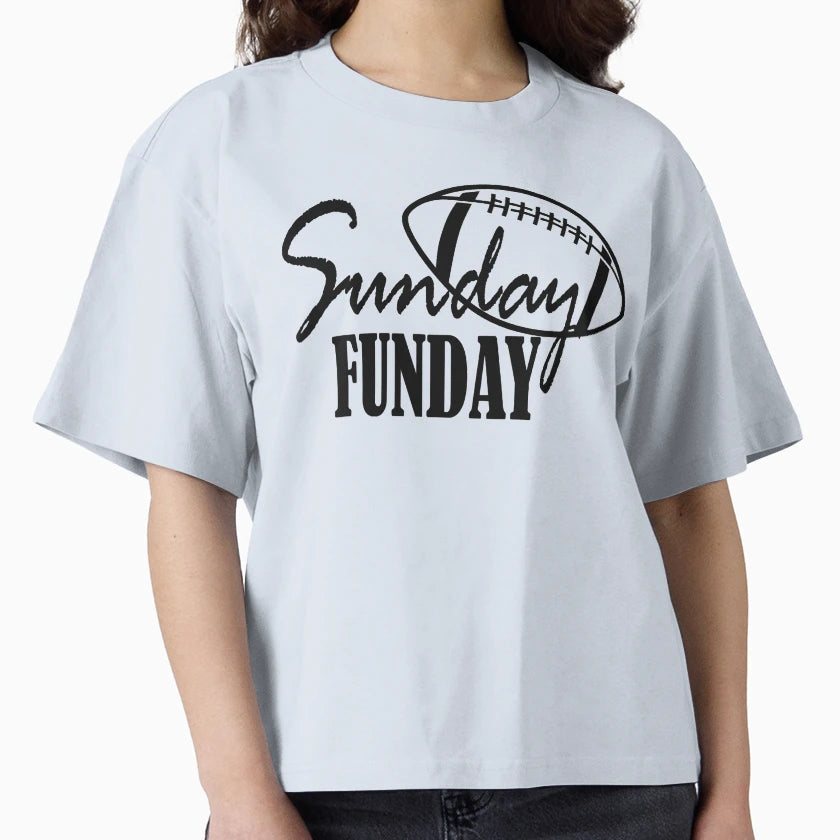 Sunday Funday Football Sport Short T-Shirt - Trendy Graphic for Adults - T-Shirt, Sweatshirt, Hoodie
