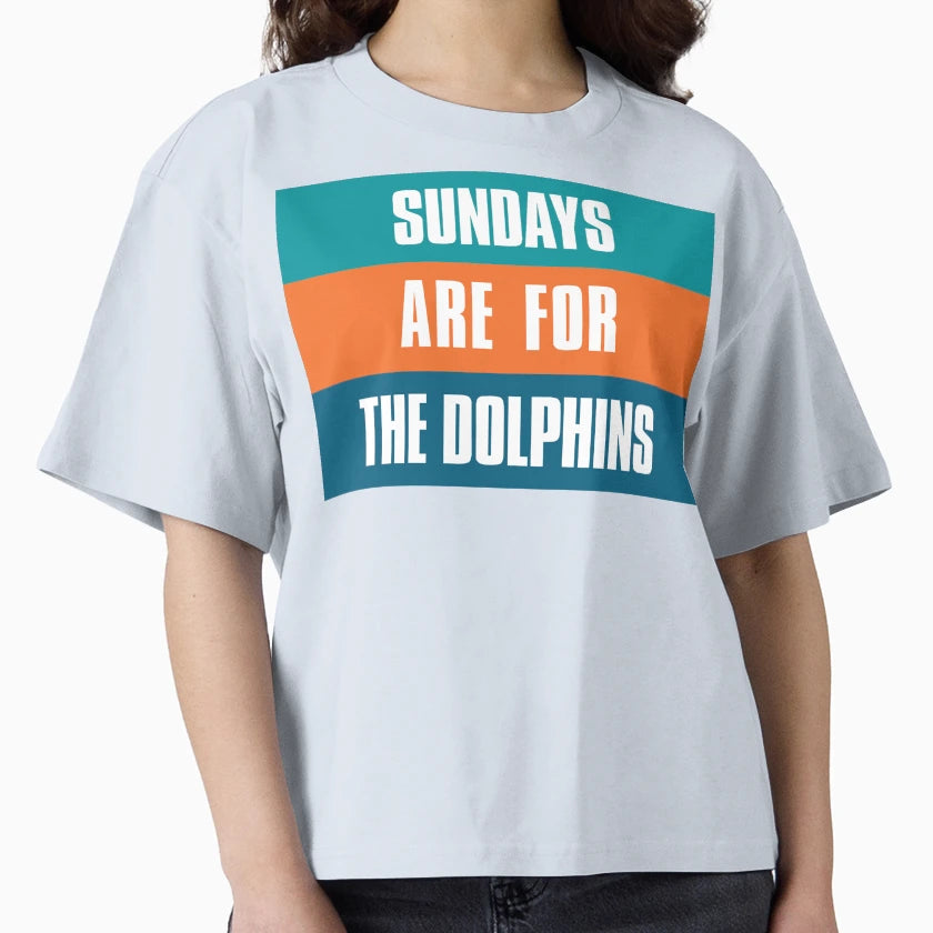 Sundays Are Dolphins Miami Football T-Shirt - Casual Everyday Wear Unisex - T-Shirt, Sweatshirt, Hoodie