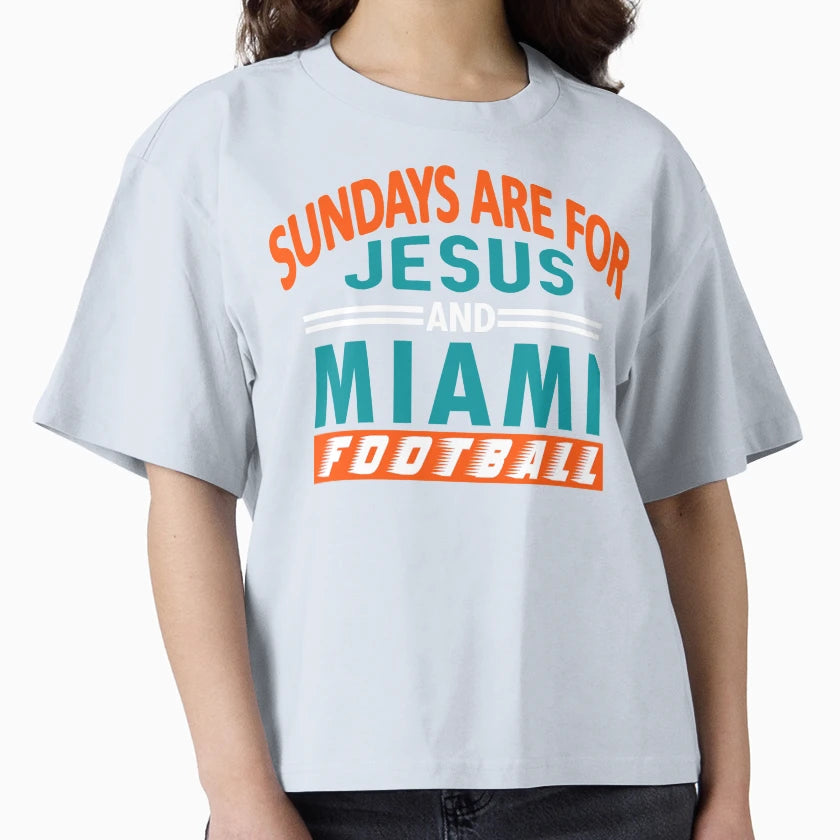 Miami Pro Football Fun Day Sunday T-Shirt - Aesthetic Graphic Unisex - T-Shirt, Sweatshirt, Hoodie