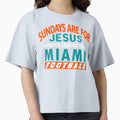Miami Pro Football Fun Day Sunday T-Shirt - Aesthetic Graphic Unisex - T-Shirt, Sweatshirt, Hoodie