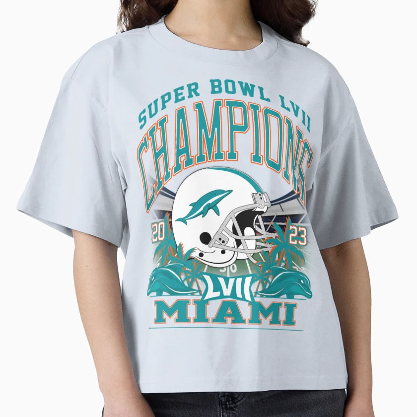 Football Miami Dolphins T-Shirt - Fun Novelty Design for Adults - T-Shirt, Sweatshirt, Hoodie