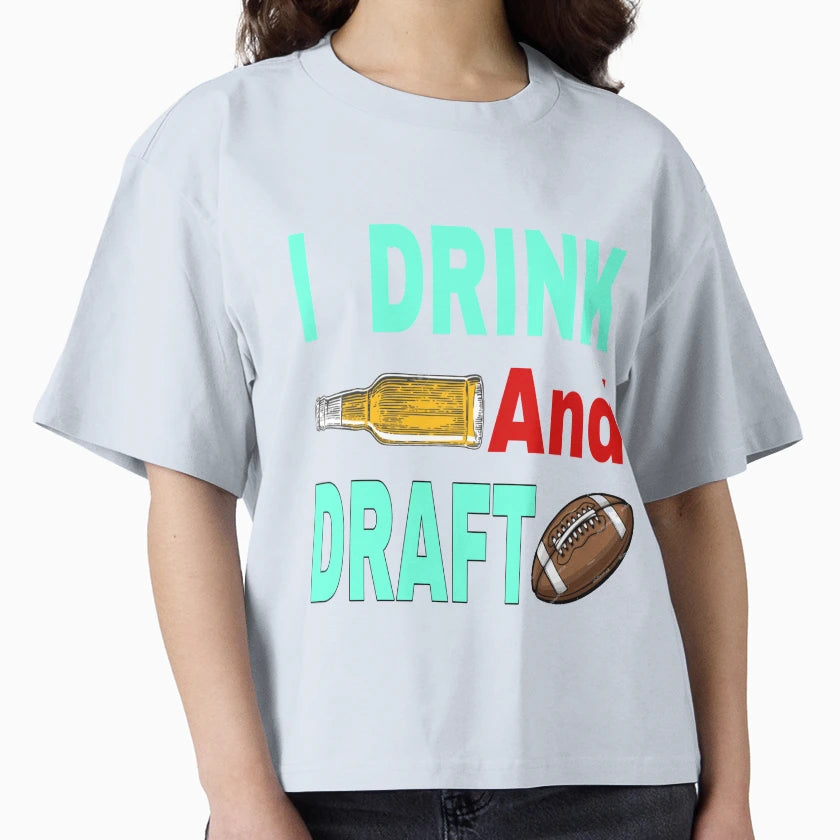 I Drink And Draft T-Shirt - Minimalist Print Men Women - T-Shirt, Sweatshirt, Hoodie