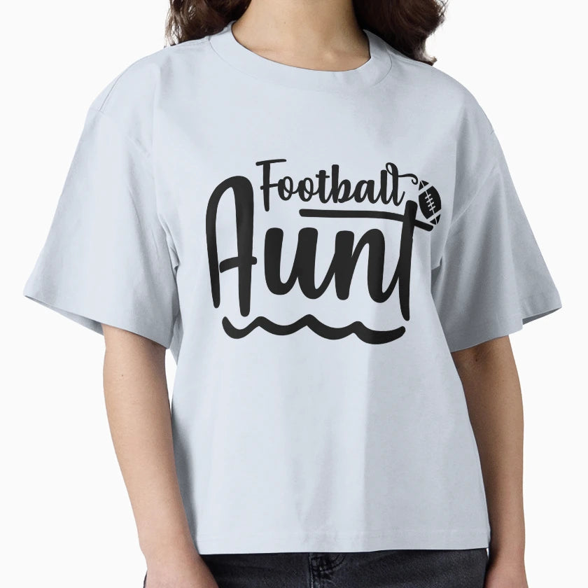 Football Aunt And Home D Cor T-Shirt - Novelty Apparel for Adults - T-Shirt, Sweatshirt, Hoodie