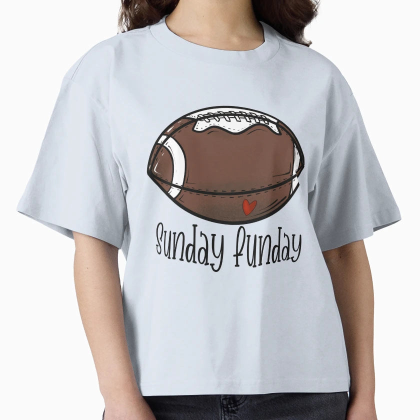 Sunday Funday Football T-Shirt - Aesthetic Graphic Men Women - T-Shirt, Sweatshirt, Hoodie