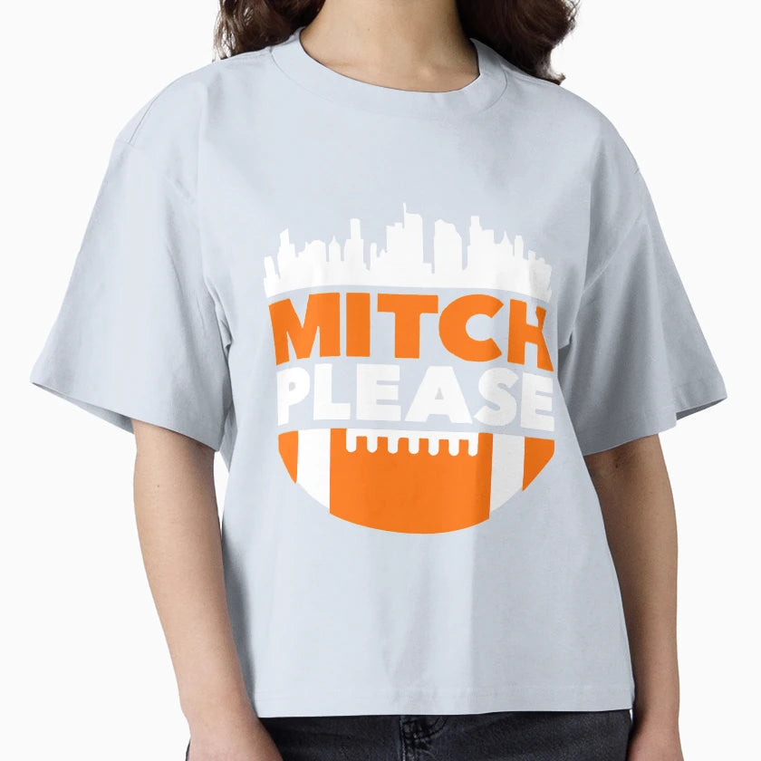Mitch Please Mitch Trubisky Chicago T-Shirt - Minimalist Print Men Women - T-Shirt, Sweatshirt, Hoodie