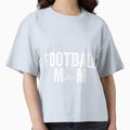 Football Mom White T-Shirt - Streetwear Style Unisex - T-Shirt, Sweatshirt, Hoodie