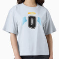 Letter Q College Font Good Heaven T-Shirt - Novelty Apparel for Adults - T-Shirt, Sweatshirt, Hoodie