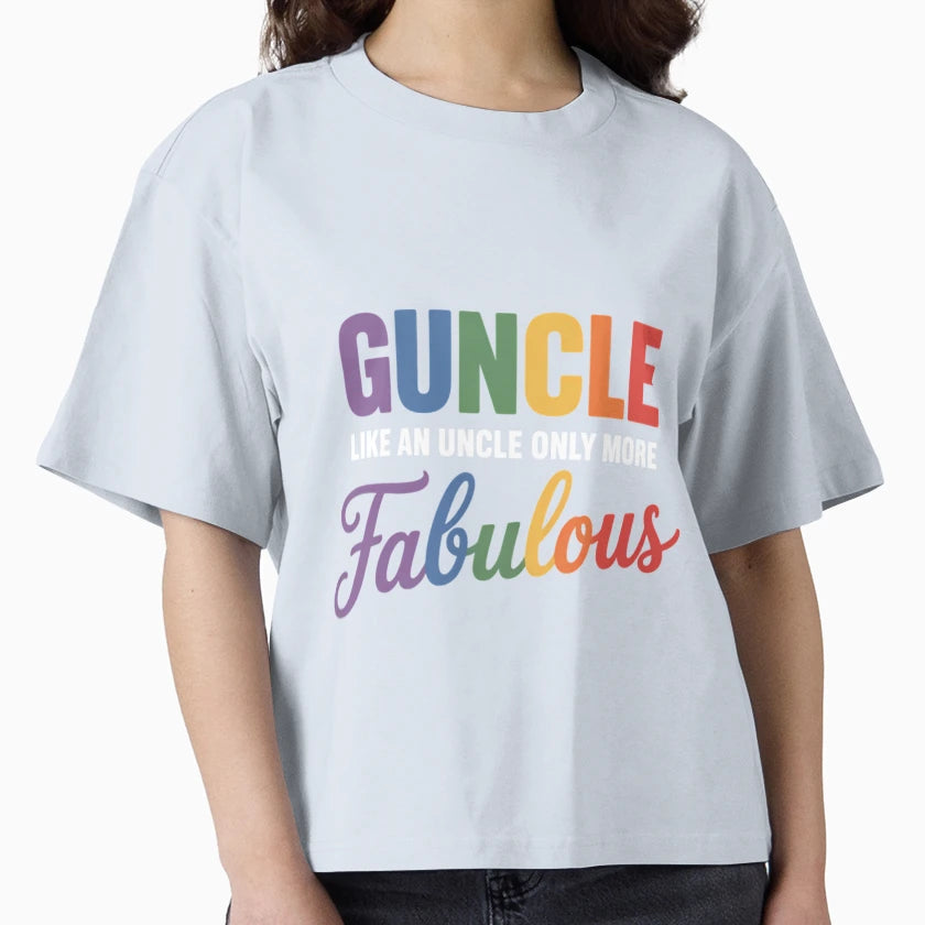Fabulous Guncle I Gay Uncle Gay Bi T-Shirt - Minimalist Print for Adults - T-Shirt, Sweatshirt, Hoodie